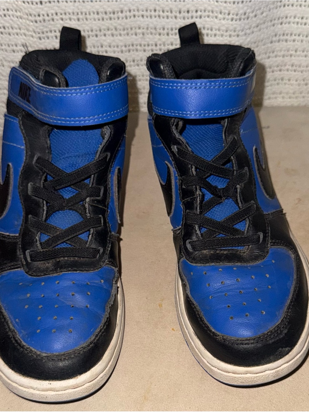 Nike Kids Blue and Black High Top Sneakers - Picture 2 of 5